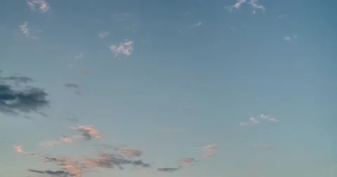 Sky and clouds. late summer evening timelapse. Stock Footage 155163387