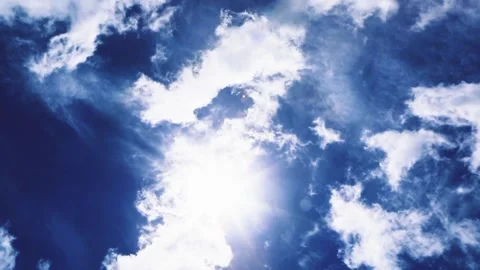 The sky and clouds move on a sunny day Stock Footage 217421907