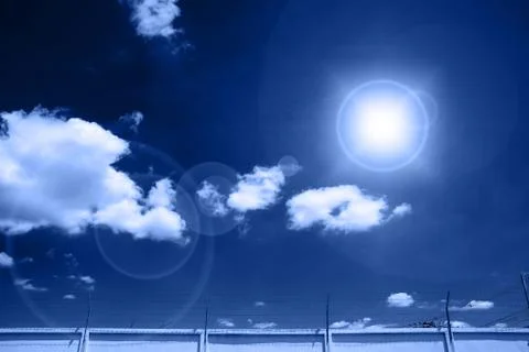 Sky and clouds in natural light, Backgrounds Illustrazione stock