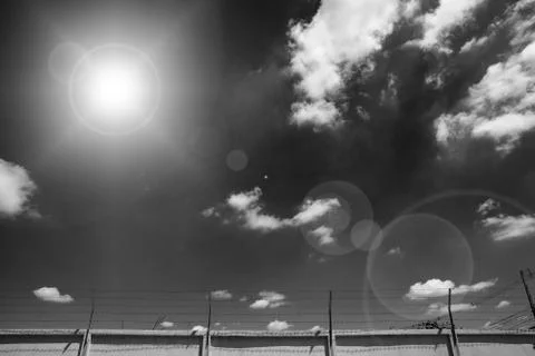 Sky and clouds in natural light, Backgrounds Illustrazione stock