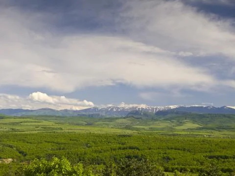 Sky and clouds in open space Stock Photos