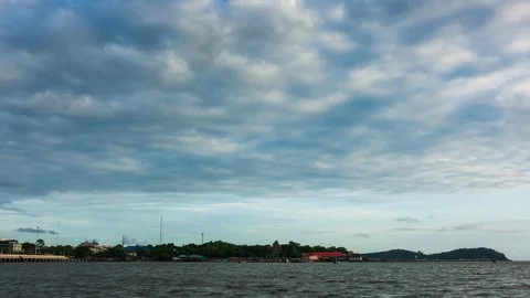 Sky and clouds over the sea. Stock Footage 92670328