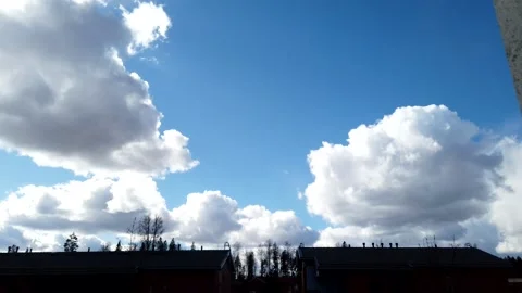 Sky and clouds passing by time-lapse Stock Footage 151906953