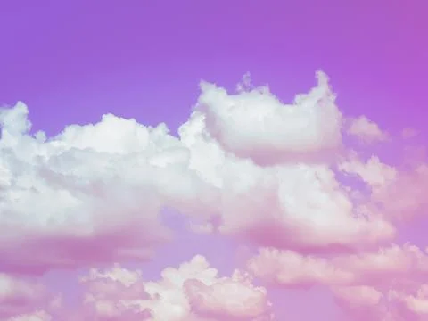 Sky and Clouds with a pastel background. Illustrazione stock