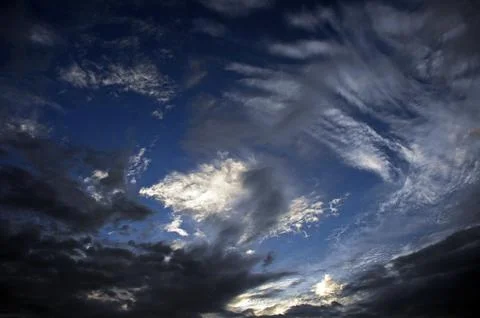 Sky and clouds Stock Photos