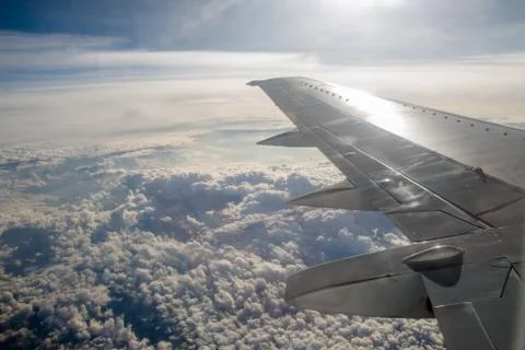 Sky and clouds from a plane over Montenegro 写真素材