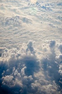 Sky and clouds from a plane over Montenegro 写真素材
