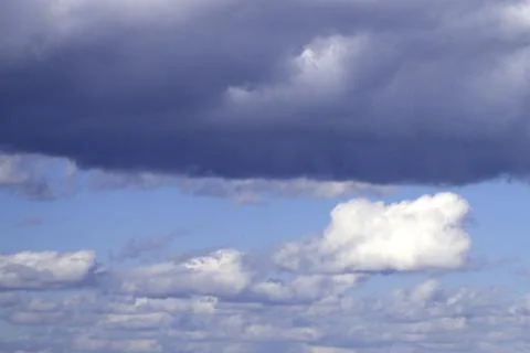 Sky and the clouds puffyclouds rediant shaggy . Stock Photos