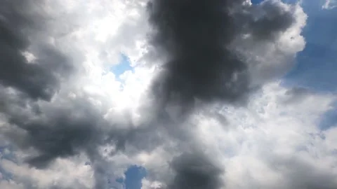 Sky and clouds before rain and after rain. Stock Footage 154423564