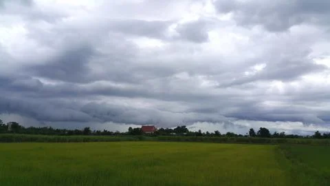 The sky and clouds before the rain drop. Foto stock