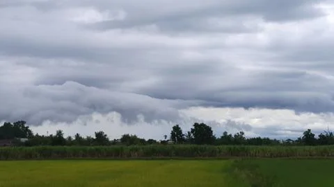 The sky and clouds before the rain drop. Foto stock