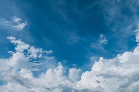 Sky and clouds before rain Stock Photos