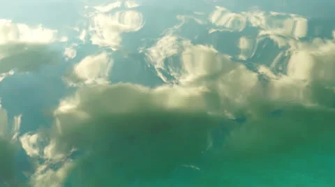 The sky and clouds reflected in the water. Video stock 24923411