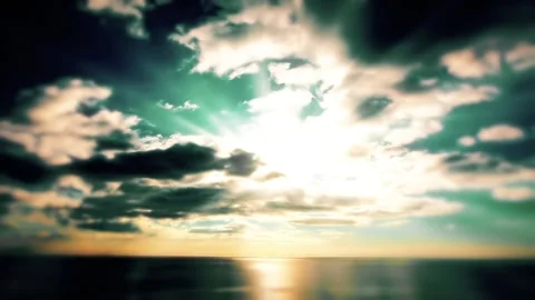 Sky and clouds sea. timelapse sunset. Stock Footage 196087311