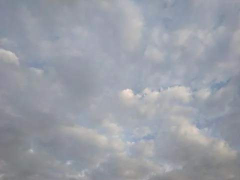 Sky and clouds with soft light from the sun Stock Photos