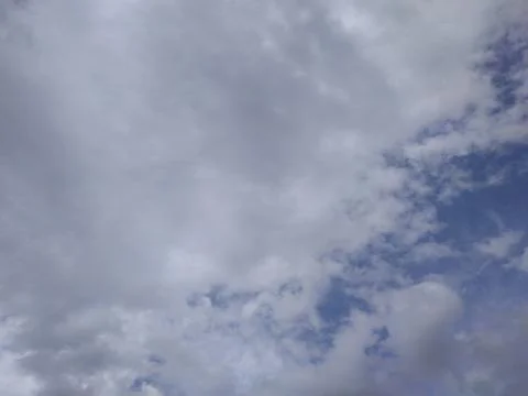 Sky and clouds with soft light from the sun Stock Photos