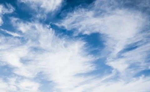 Sky and clouds summer panorama Stock Photos