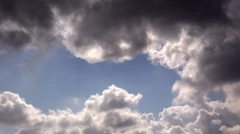 Sky and clouds in sunlight Stock Footage 36672151