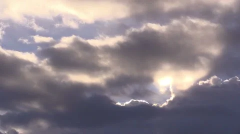 Sky and clouds in the sunlight Stock Footage 46702506