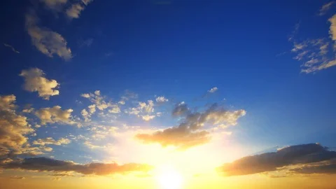 Sky and clouds at sunset background 库存影片 117358398