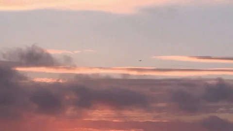 Sky and clouds at sunset Stock Footage 93782618