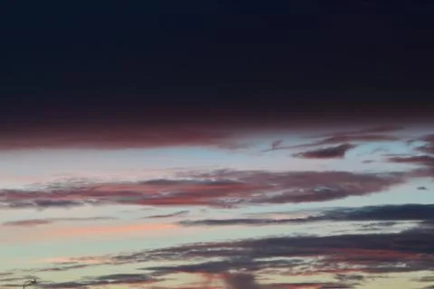 The sky and clouds before sunset. Stock Photos
