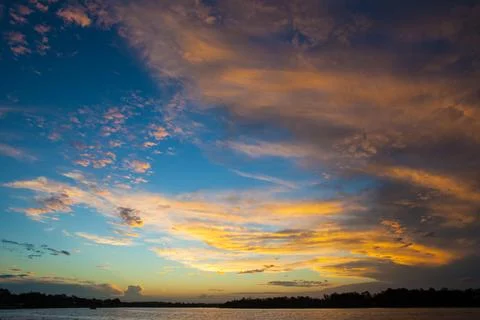 Sky and Clouds Sunset Foto stock