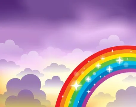 Sky and clouds theme image - illustration. Stock Illustration