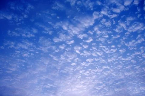 Sky and clouds Through Flight Window Stock Photos