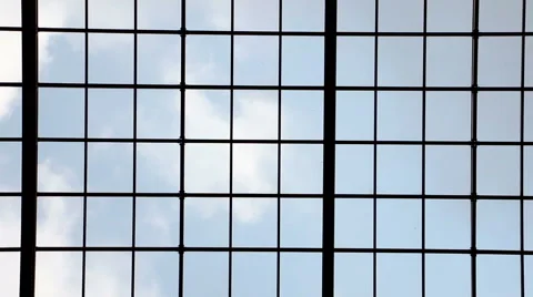 Sky and Clouds Through the Window Stock Footage 54836100