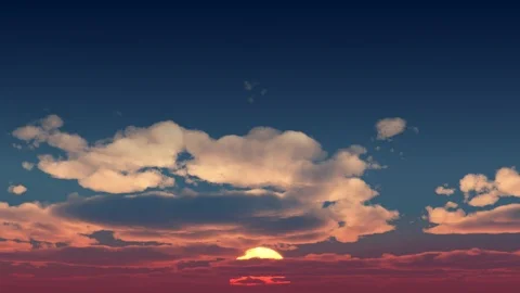 Sky And Clouds Timelapse Stock Footage 113047476
