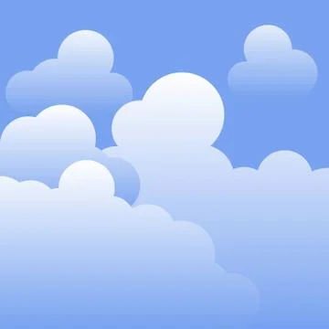 Sky and clouds vector design Stock Illustration