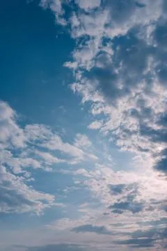 Sky and clouds vertical background for design Stock-Fotos