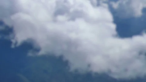 Sky and clouds view from aircraft window Stock Footage 82391268