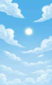 Sky and colund Stock Illustration