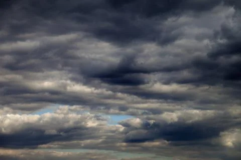 Sky and dark clouds before rain Stock Photos