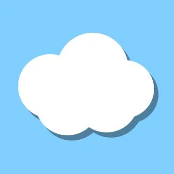 Sky and floating cloud icon. Vector. イラスト素材