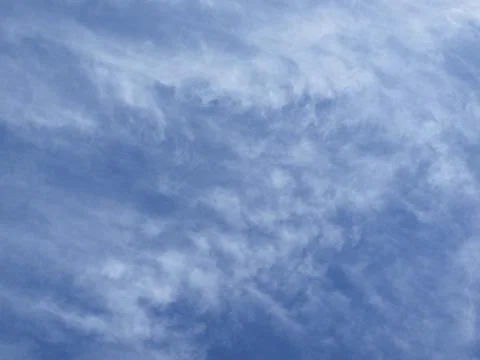 Sky and the fluffy clouds Stock Photos
