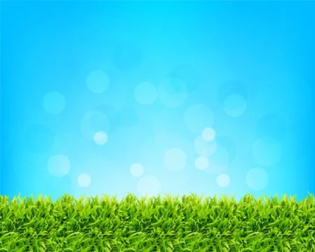 Sky and grass background Stock Illustration