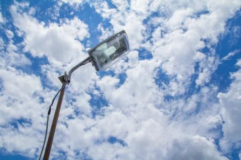 Sky and lamp Stock Photos