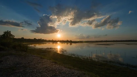 The sky and the light in the sunset Stock Footage 119409162