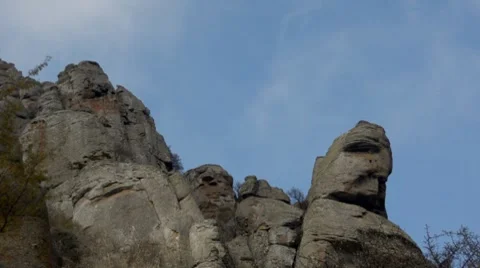 Sky and mountain 库存影片 8679732