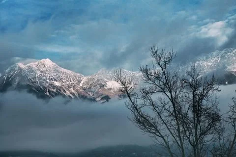 Sky and mountain Stock Photos
