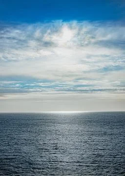 Sky and ocean backdrop Stock Photos