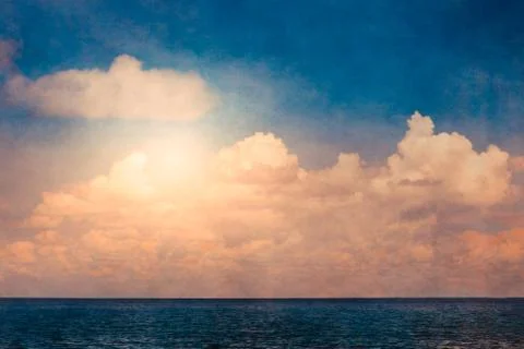 Sky and ocean Stock Photos
