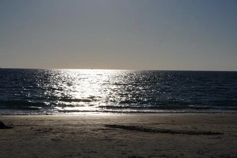 Sky and ocean at sunset 스톡 사진