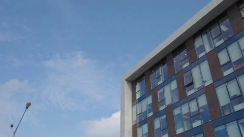 Sky and office center Stock Footage 73639887