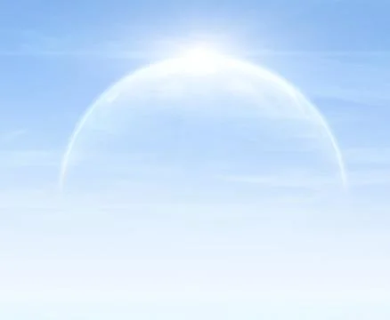 Sky and planet Stock Illustration