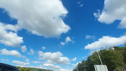 Sky and Rain Clouds over Luton and London Cities of England UK Stock Footage 318783582
