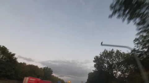 Sky and Rain Clouds over Luton and London Cities of England UK Stock Footage 318816238